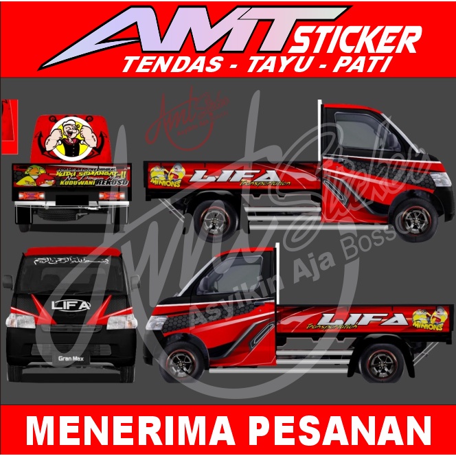 [TERBARU] STICKER DECAL FULL GRAN MAX MOTIF KARTUN