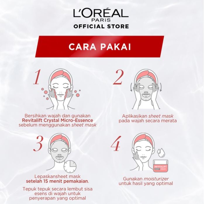 Loreal Revitalift Crystal Micro Essence 2ml / Micro Essence Serum Mask