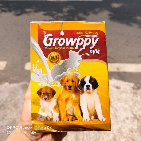 Growppy Dog Puppy Milk 1 Box Growpy Susu Anak Anjing Dewasa Dus Boks