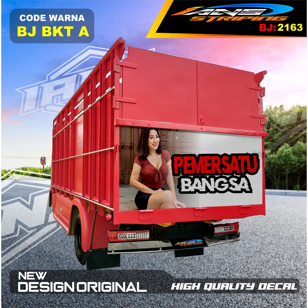 STIKER BAK BELAKANG TRUK DINA / STIKER DECAL PINTU BELAKANG TRUK OMPLONG / STICKER DECAL BAK BELAKANG TRUK HINO / STIKER DECAL PINTU BELAKANG TRUK