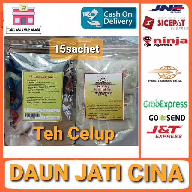 Teh Celup Daun Jati Cina &amp; Teh Curah Daun Jati Cina Pelangsing Herbal Alami