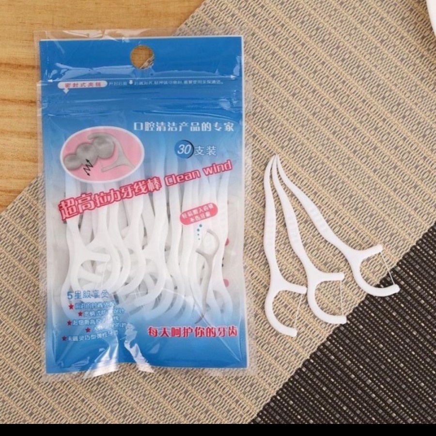 Dental Floss Benang Gigi Pembersih Sela Sikat Behel Tusuk Gigi Set New Aksesoris Kebersihan Mulut