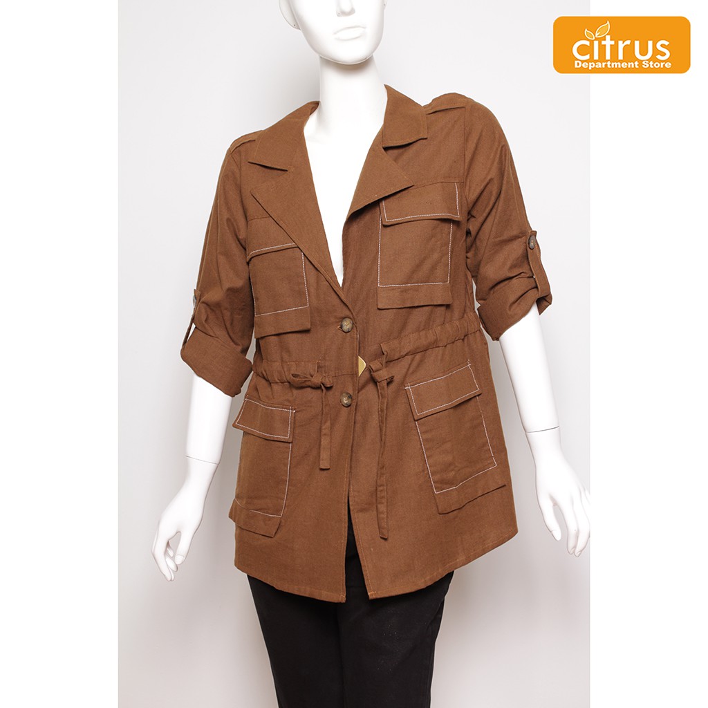 Le'Rosetz 9420620 Blouse Warna Coklat