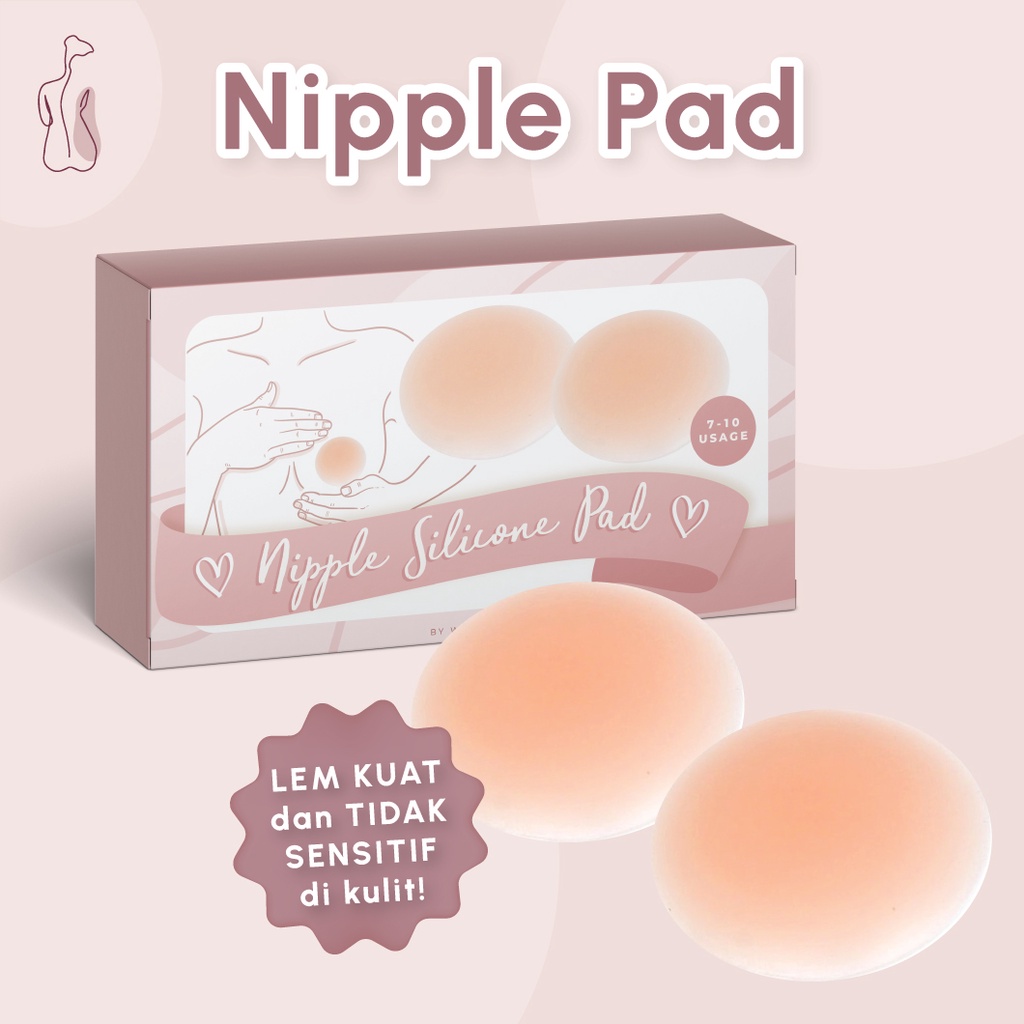 wainodshop - NIPPLE SILICONE PAD Penutup puting