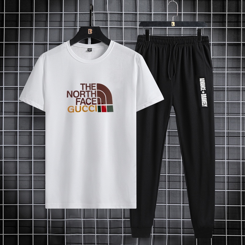 Celana panjang Pria + baju pendek pria / kaos pria distro /celana distro pria /kaos set oversize pri