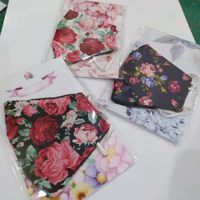 Masker Hijab Motif Bunga Shopee Indonesia