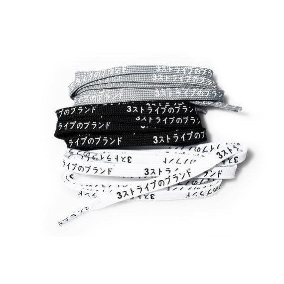 Tali Sepatu Flat Motif Katakana Laces