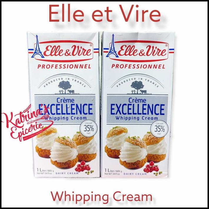 

1 Liter Elle Whipping Cream Creme Excellence 35,1% Fat Krim Kocok