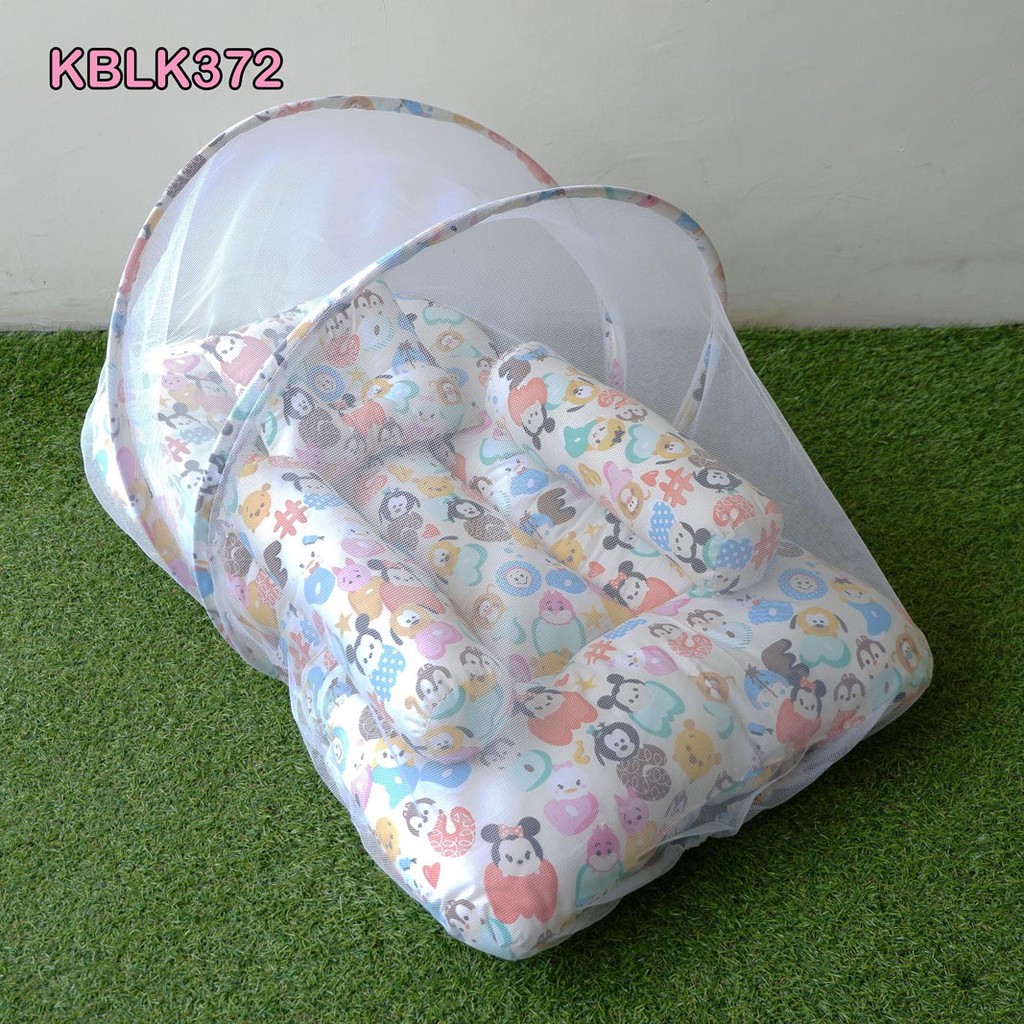 elhababy kasur bayi lipat Lucu Unik murah set kelambu motif Bonus Tas | Perlengkapan baby baru lahir