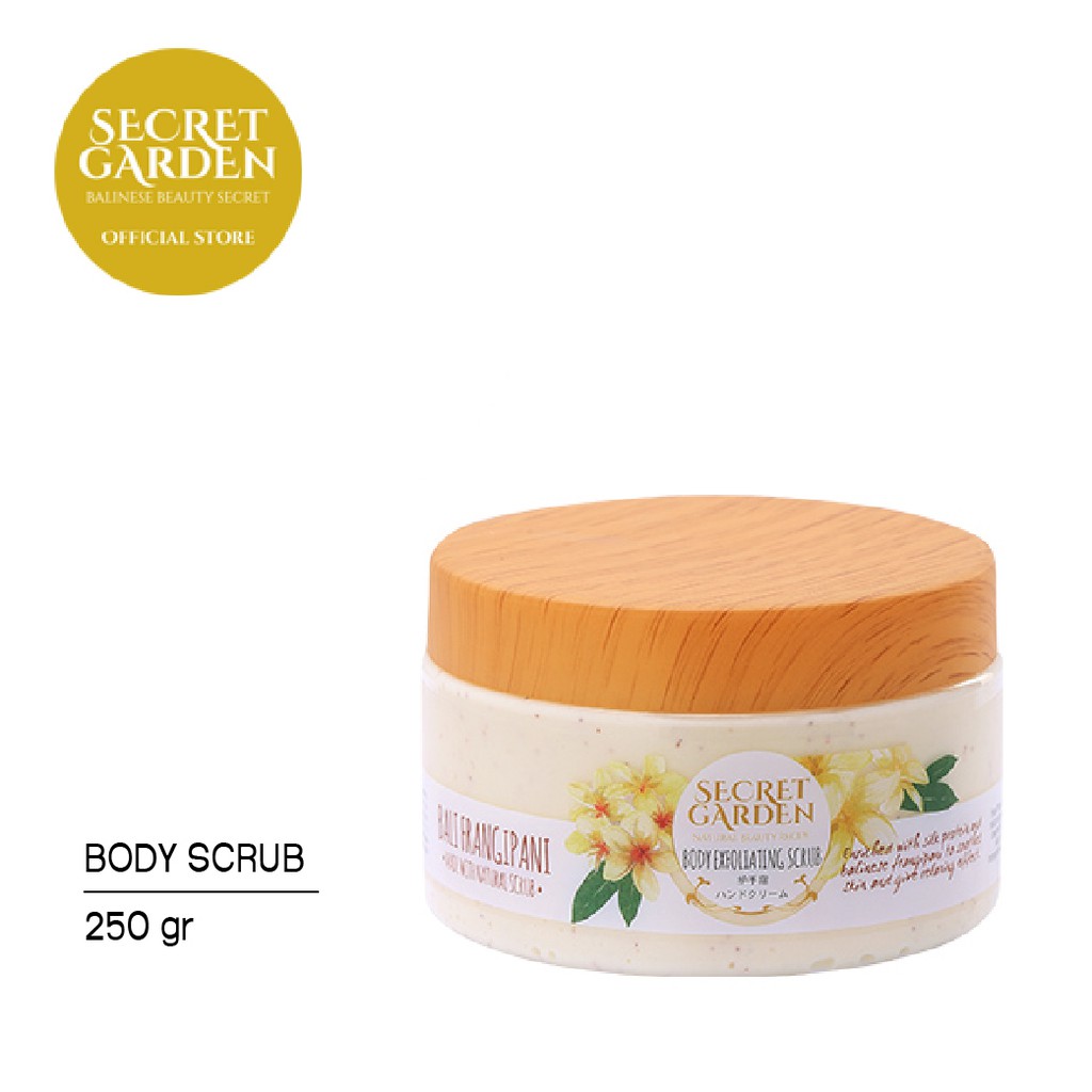 Secret Garden Body Exfoliating Scrub Bali Frangipani 250gr