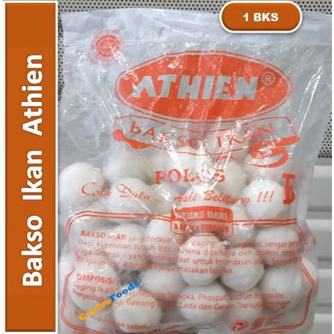 

Bakso Ikan Athien - Baso Athien Polos | isi 50 Pcs [ Harga Per BKS ]