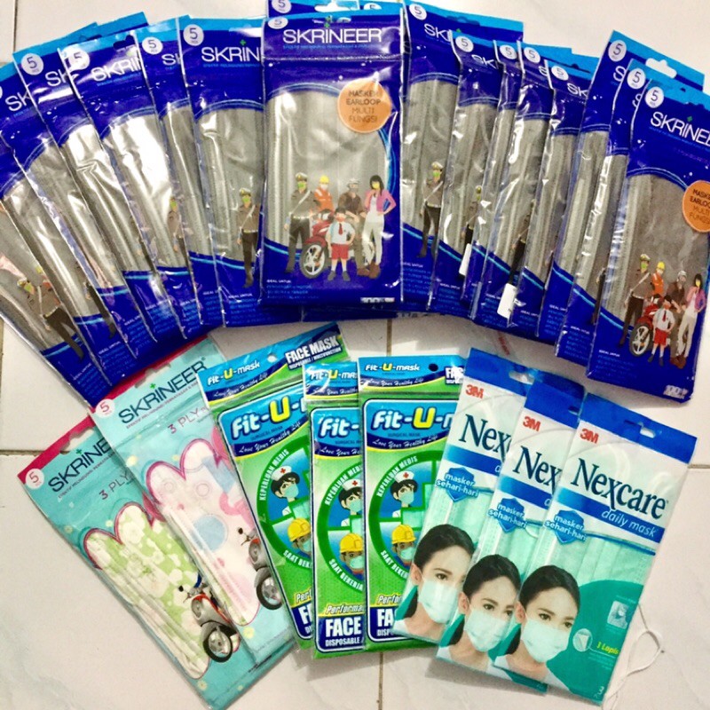Masker indomaret isi 5 pcs masker skrineer masker