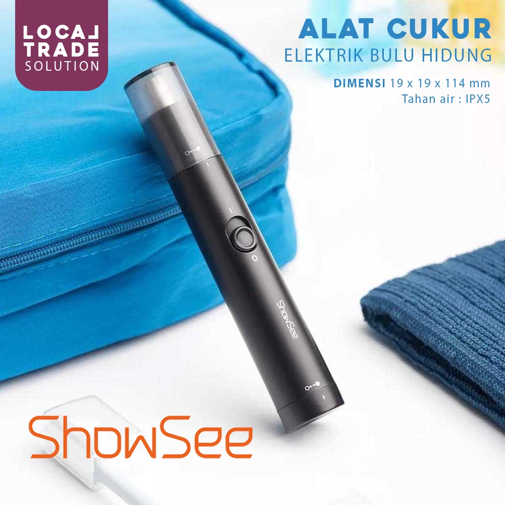 ShowSee Pencukur Bulu Hidung Elektrik Electric Nose Trimmer - C1-BK