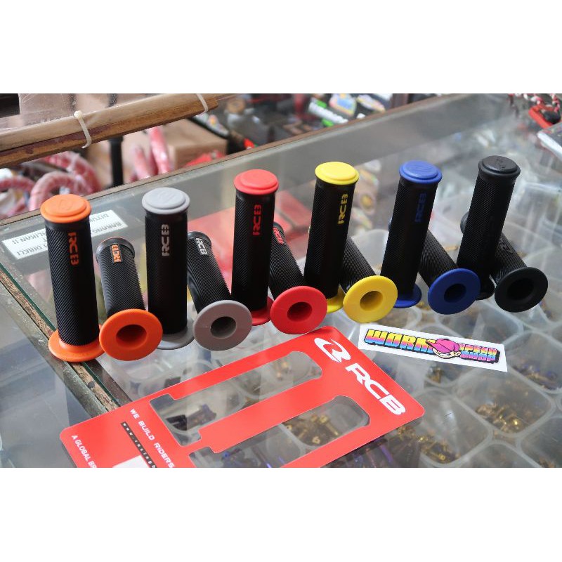 handgrip grip rcb / handfat / karet gas Racing Boy Bulu Universal HG66 black lembut matic bebek sport