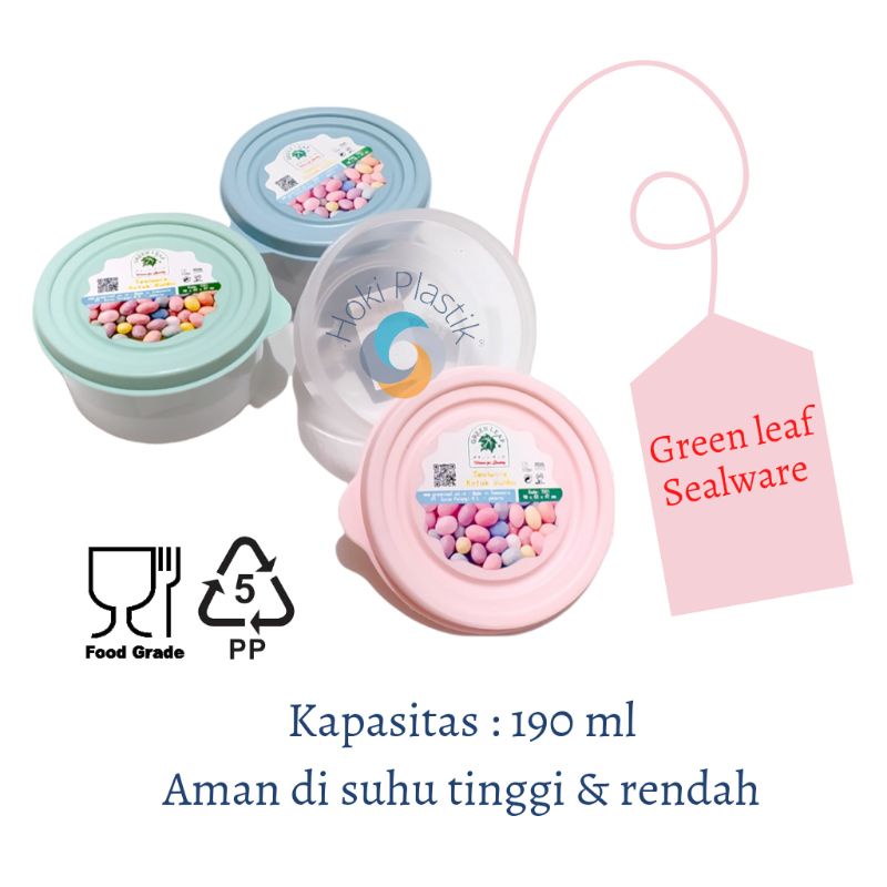BABY FOOD CONTAINER MERK GREEN LEAF GREEN LEAF SEALWARE 190 ML