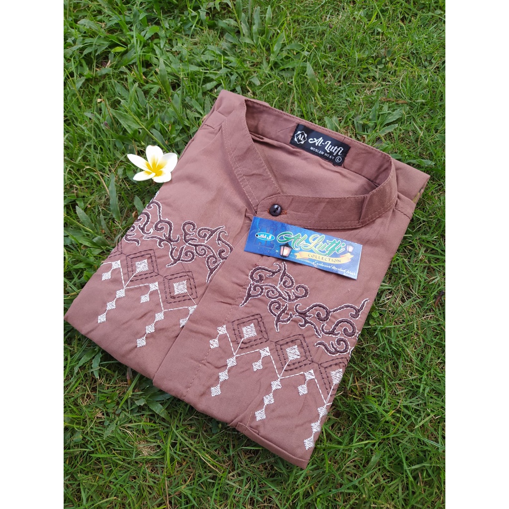 Grosir Baju koko murah/koko lengan pendek-mocca (KATUN T)