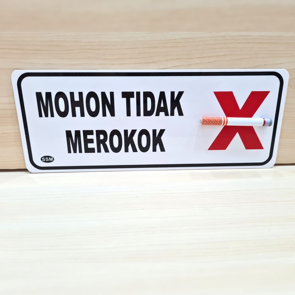 

Label Sign Akrilik 3D DILARANG MEROKOK