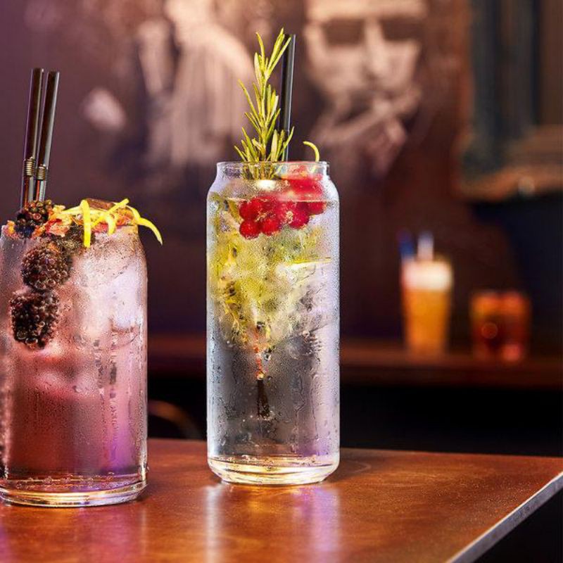 Arcoroc Beer Can/Gelas Kaca/Gelas Minuman/Gelas Bentuk Kaleng/Coffee Glass/Gelas Milkshake