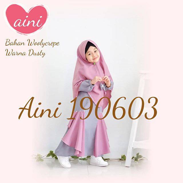 Gamis anak/ Gamis Syar'i Couple /Gamis Aini 190603