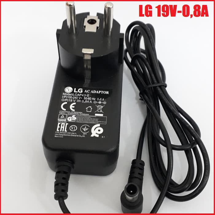 Adaptor Switching Power Supply LG Monitor 19V - 0.84A ORIGINAL