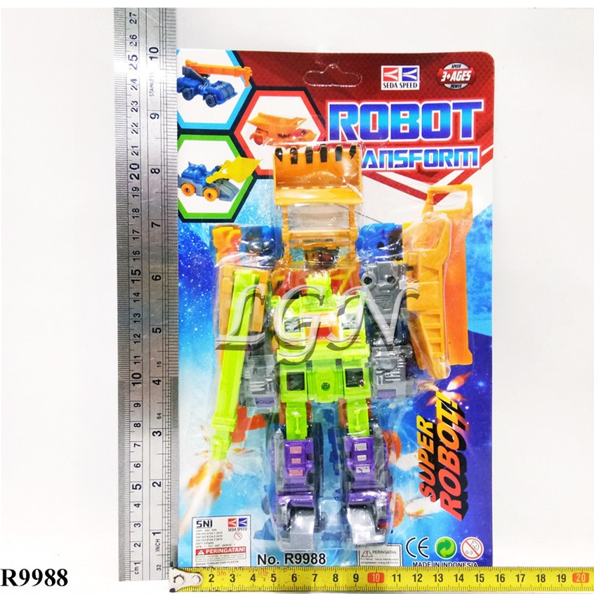 Mainan Robot Deformation - robot Transform press - R9988