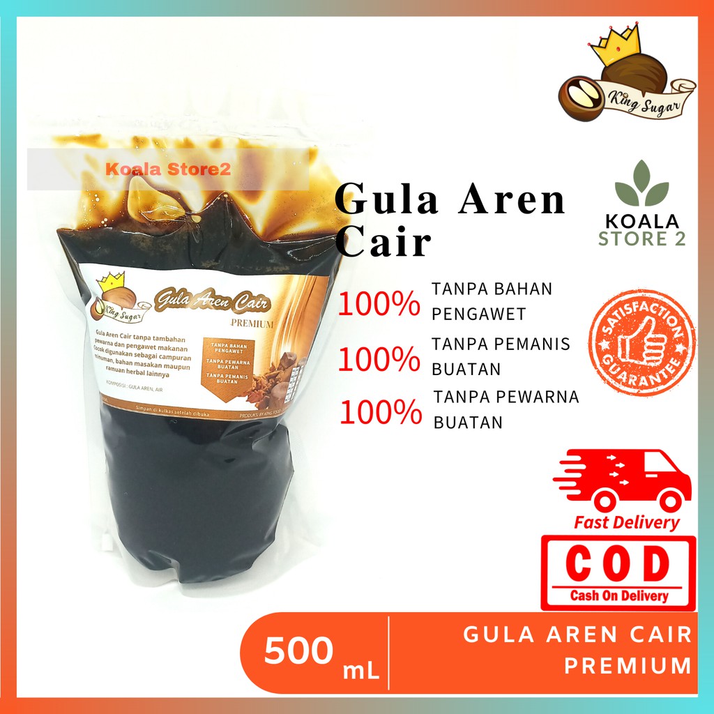 

Gula Aren Cair By King Sugar Kemasan Pouch 500 mL / Brown Sugar Cair / Campuran Minuman Kekinian