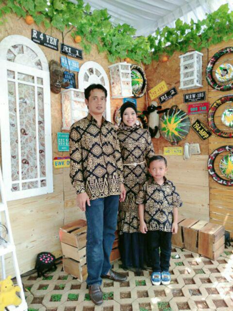 Batik Couple Keluarga Sania Ruffle Ori Ndoro Jowi Dnt