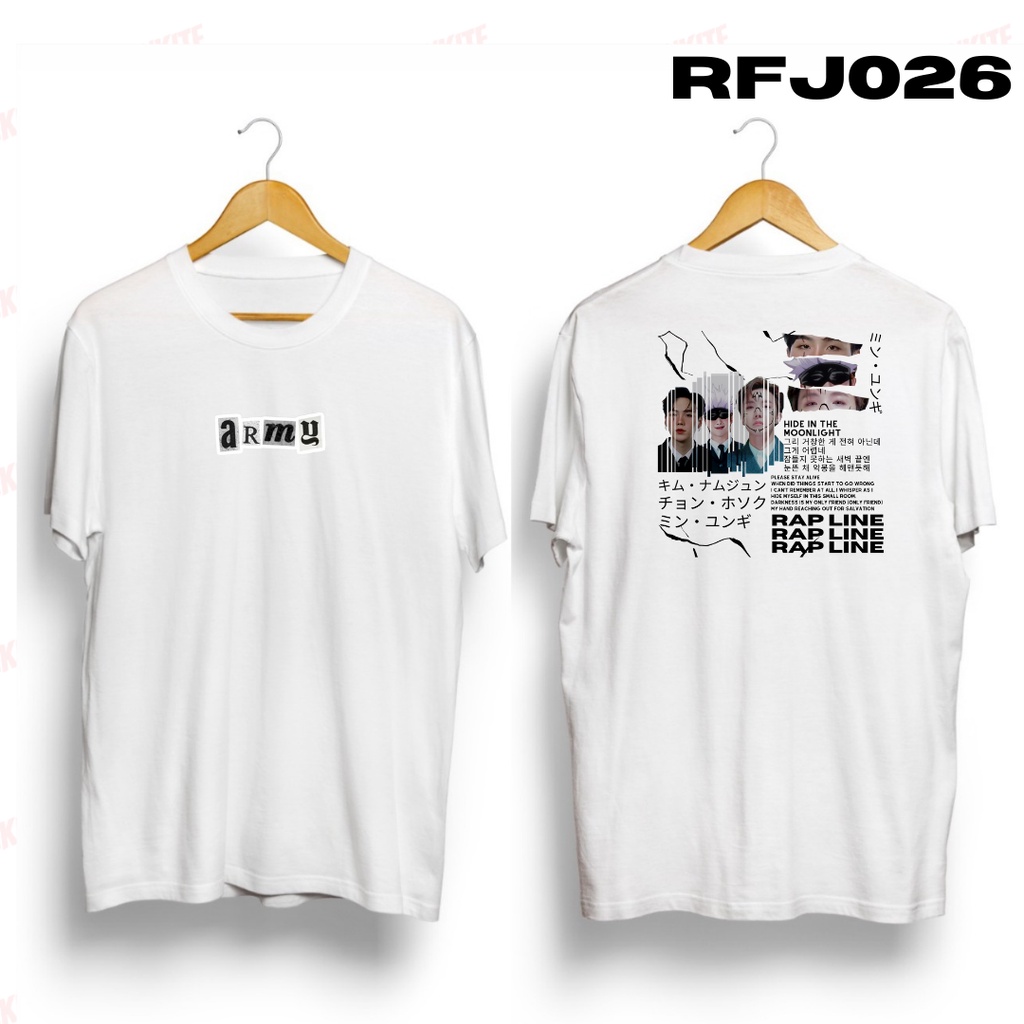 MURAH!!! KAOS KPOP RAP LINE RFJ026 COMBED 30S