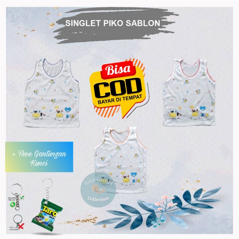 Singlet Bayi Baru Lahir Singlet Baby NewBorn Kaos Kutang Bayi Baju Bayi Baju Bayi NewBorn Baju Bayi Perempuan Baju Bayi Laki Laki Perlengkapan Bayi Baju Bayi 0 6 bulan Atasan Bayi Singlet bayi motif Singlet bayi lusinan Singlet bayi unisex Singlet SNI-Singlet Piko Sablon