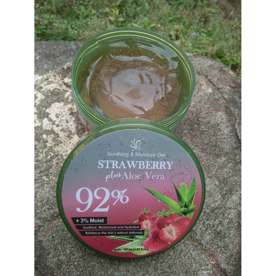 Soothing gel Aloevera with strawberry 92%. Real original by syb bpom