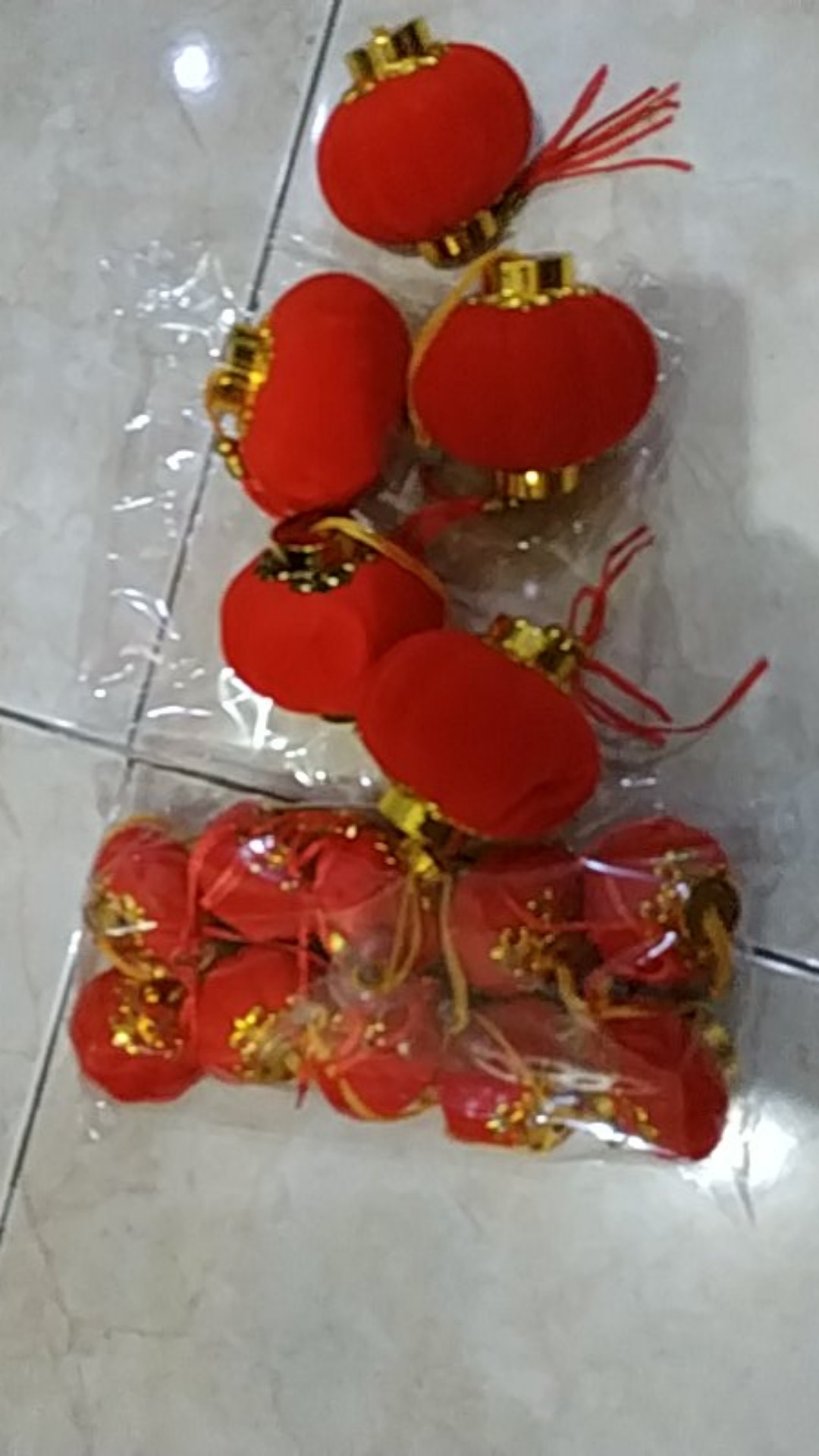 Gr-im-0003 Cake Topper Hiasan Kue Dekorasi Imlek Lampion Gantung