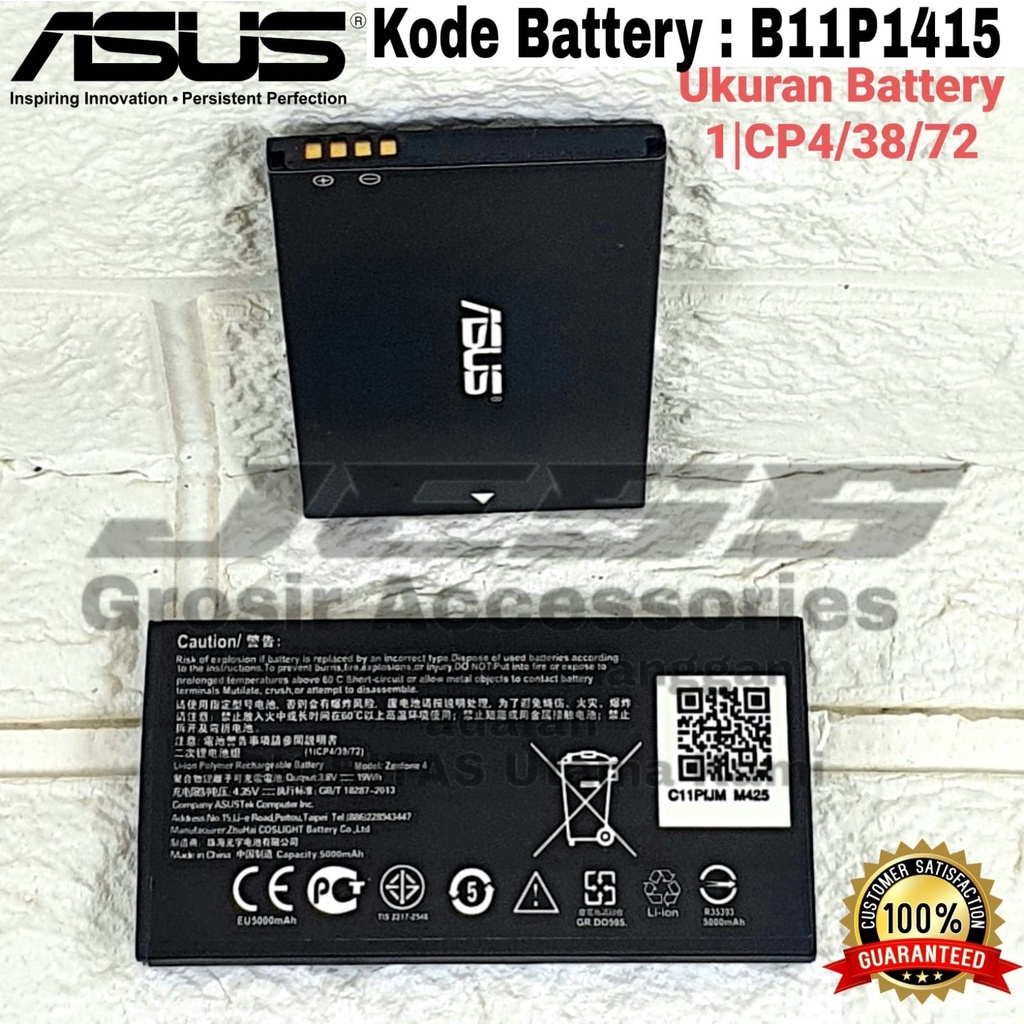 Baterai ASUS Zenfone GO 4.5 Inchi - ZC451TG - Z00SD Battery B11p1415 Original