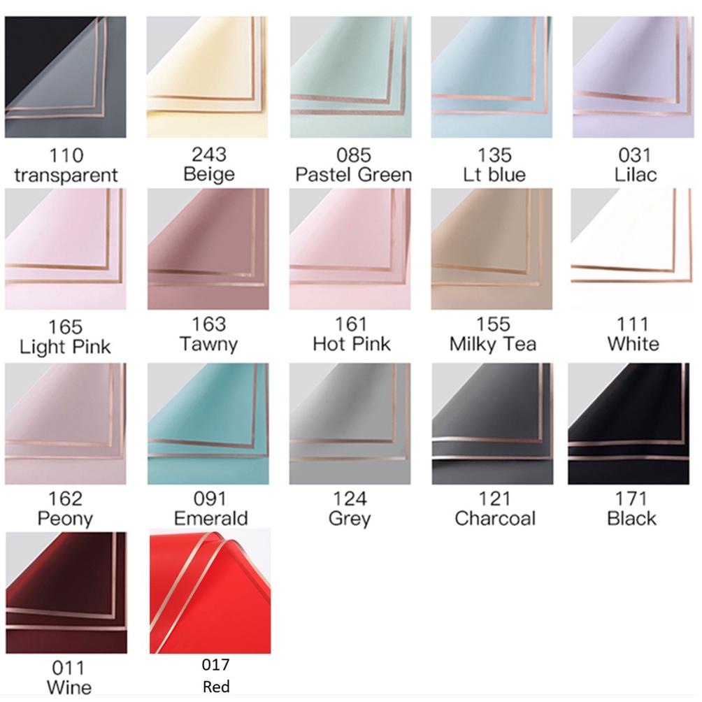 

Gold Frame Cellophane Pack (58 X 58 Cm) Kertas Bunga Wrapping Paper
