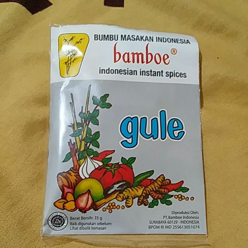 

Bumbu Bambu Bamboe GULE kemasan putih Besar ( kemasan lama putih besar )