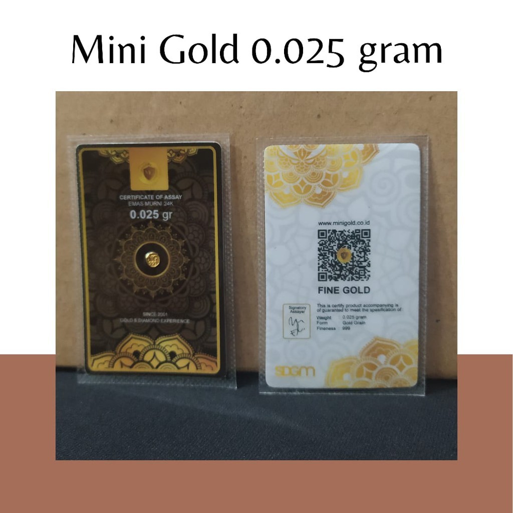 MINIGOLD 0,025 Gram / MINI GOLD BLACK SERIES