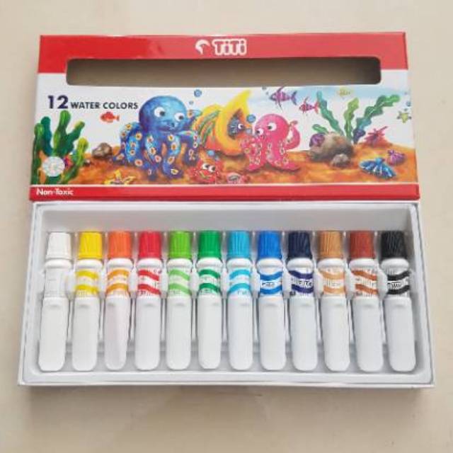 Cat air titi water color 12 warna Shopee Indonesia Cat air titi water color 12 warna Shopee Indonesia