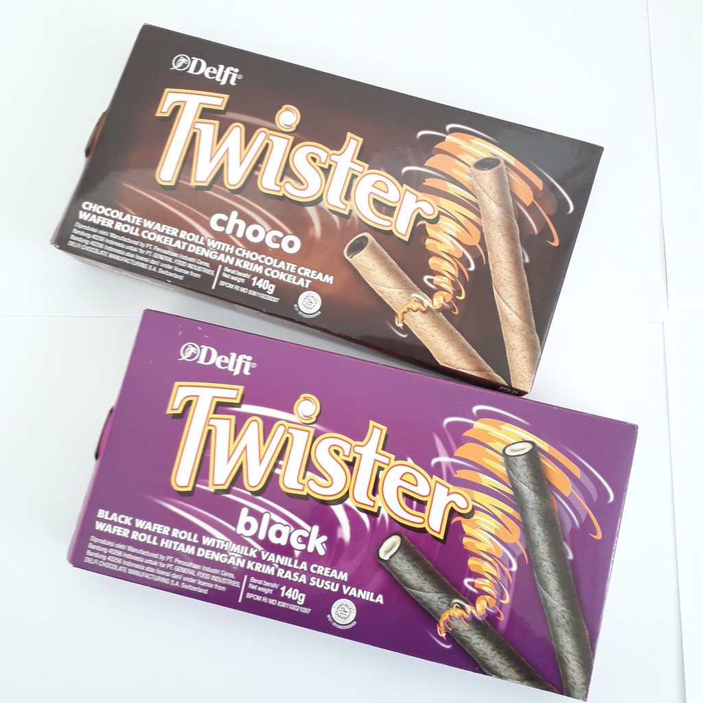 

TWISTER BLACK VANILLA OR CHOCO 140 GRAM