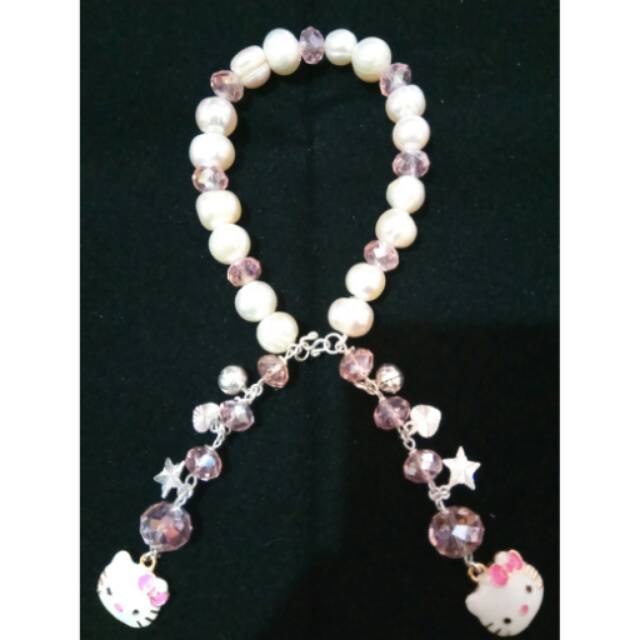 Gelang mutiara perak