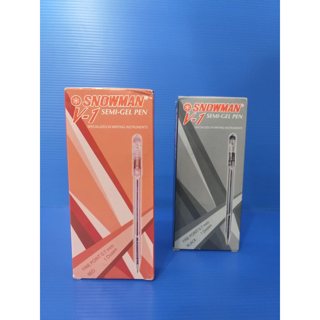 

BALLPOINT V-1 0.7 SNOWMAN MERAH/HITAM