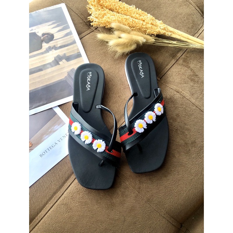 Sandal Japit Jempol Bunga Daisy Import Mokaya 2030-251