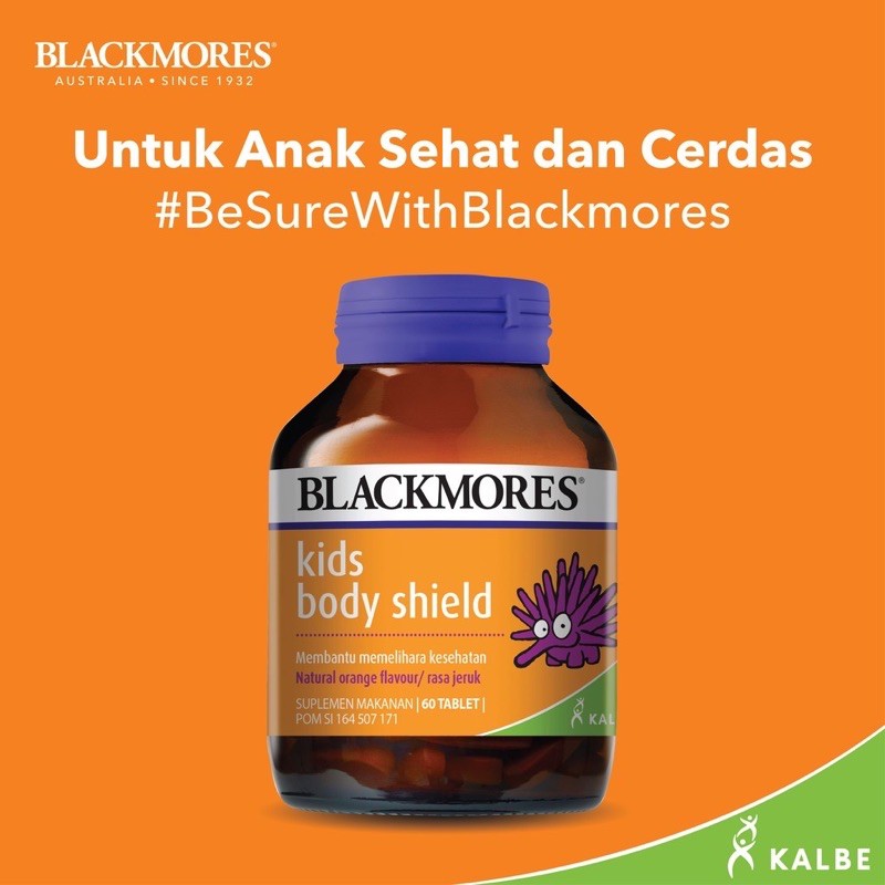 Blackmores Kids Body Shield Kids Fruity Fishies kalbe Original