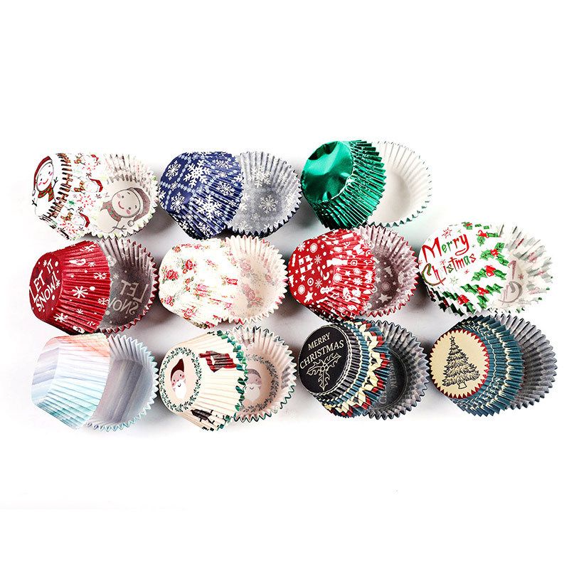 paper cupcake natal Christmas cupcake case cantik dan mewah isi 125pcs