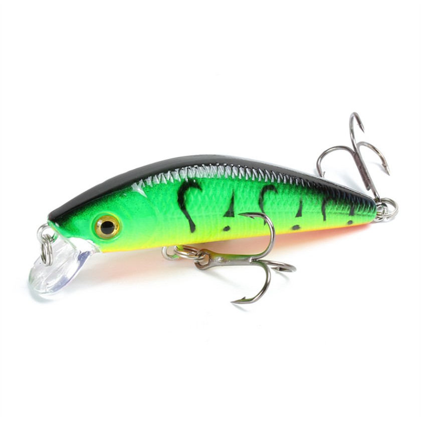 Shengyao 1Pcs Colorful Minnow Umpan Pancing Bentuk Fishing Lure 7cm/8.1g Swimbait Ikan Bass Bait Kail Wobbler