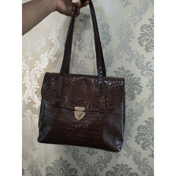 Tas Kulit croco preloved