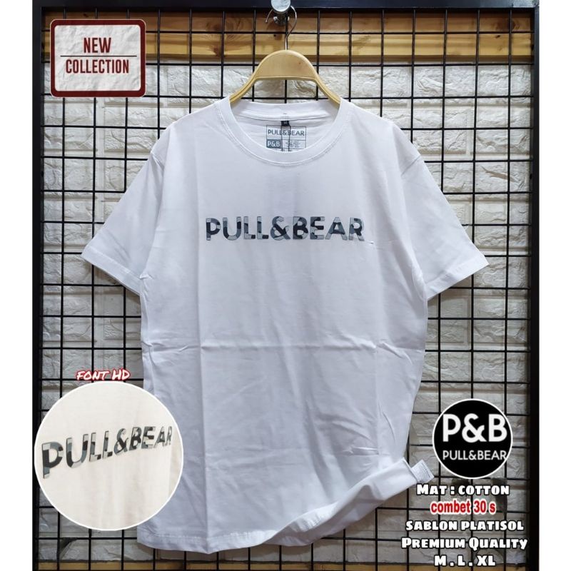 Kaos Casual Pria Pull&amp;Bear™ Original T-shirt Men's Cloth Distro | Atasan Pria | Baju Pria