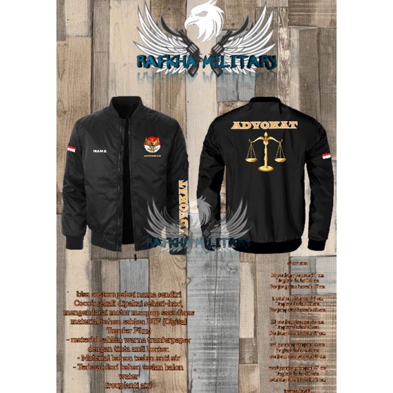 jaket advokat/ jaket bomber advokat
