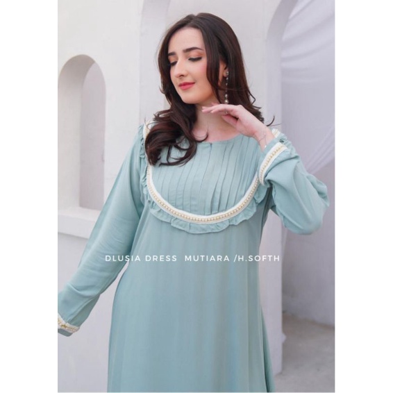 Daster Arab Dlusia MUTIARA Long Dress Rayon Super