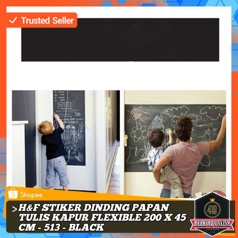 

Stiker Dinding Papan Tulis Kapur Flexible 200 x 45 cm - 513