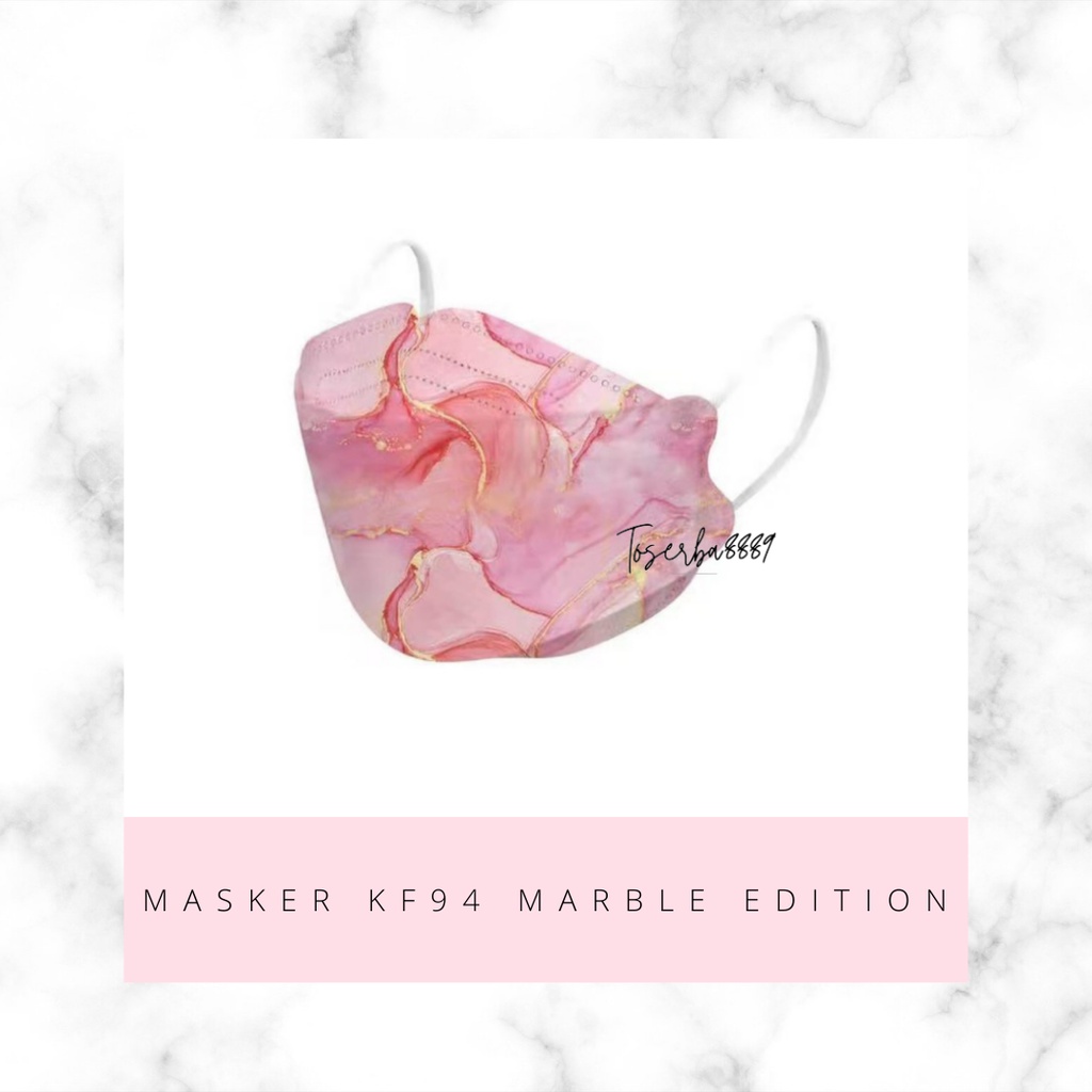 MASKER DEWASA KF94 MARBLE EDITION ISI 10PCS