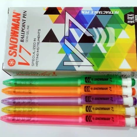 

MURAH ballpoint Snowman V7 - Hitam